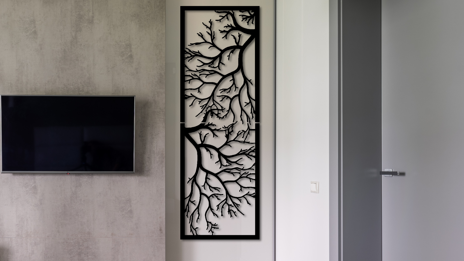 Amazon.com: KAWA METALWORKS Vertical Tree Wall Art for Indoor and